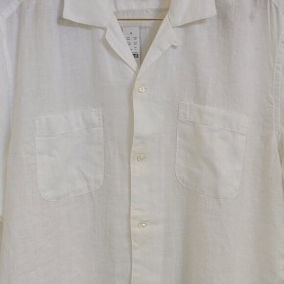 NWT J. Crew Baird McNutt Irish Linen Shirt White XL - Picture 4 of 9